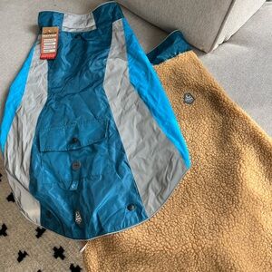 XL Water-repellent Dog Jacket with Removable Sherpa Liner NWT